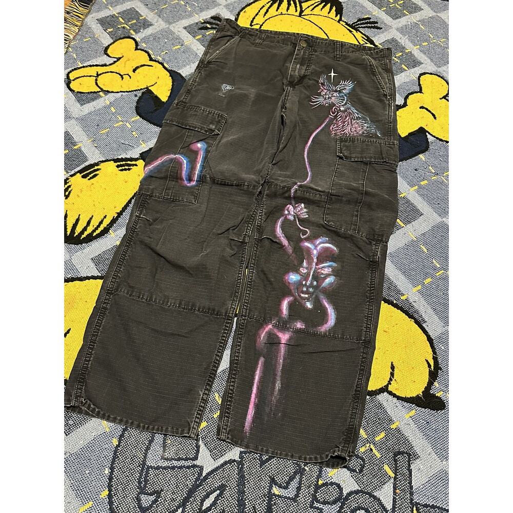 Vintage Crazy Custom Carhartt Wip Cargo Carpenter Pant 1/1 View 4